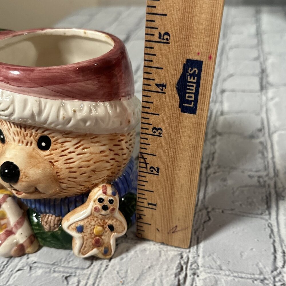Christmas Holiday Teddy Bear Gingerbread Cookie Coffee Cocoa Mug Cup - Picture 8 of 8